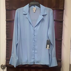 Light Blue Button-Up women’s shirt by Worthington
